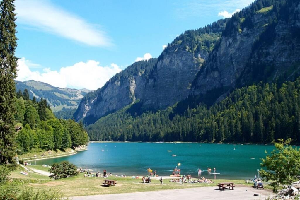 Le Relai S34 - Grand Et Lumineux Studio Avec Coin Montagne 4-6 Pers Avec Wifi, 50M Des Pistes, Grand Balcon Expose Sud, Draps Non Compris Saint-Jean-d'Aulps Luaran gambar